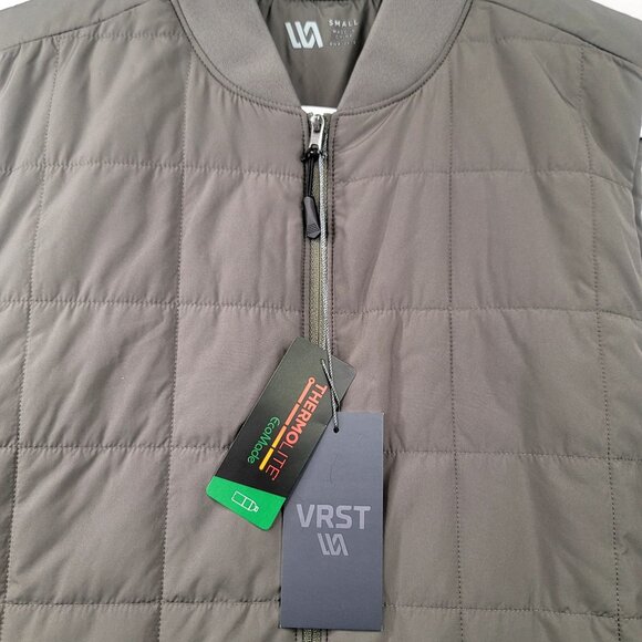 Mens VRST Insulated Vest Small Warm Pewter Water Repellent Anti-Odor Insulation - Picture 3 of 11